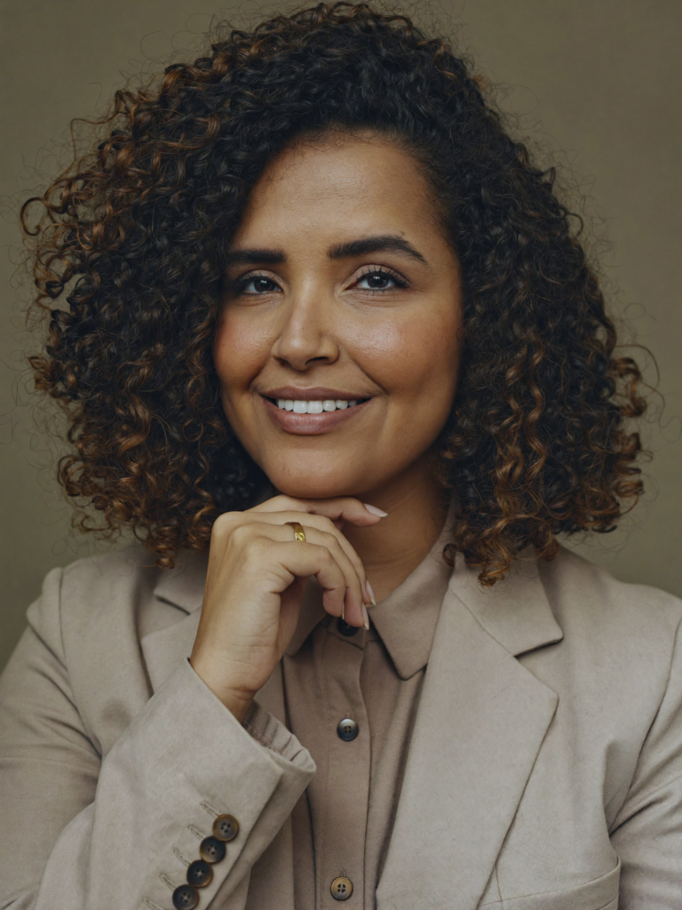 Retrato de Noelle Alonso, fundadora da Vilar Alonso Cidadania Europeia